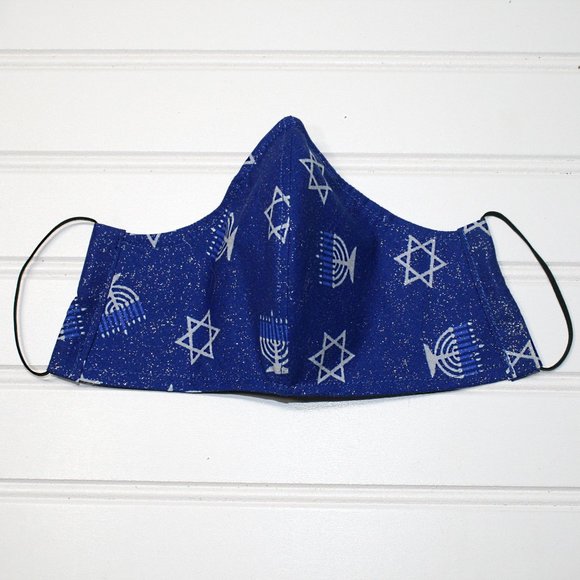 HAND CRAFTED Kids Hanukkah Star Face Mask Shield - Picture 4 of 8
